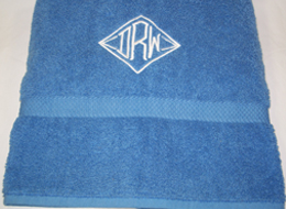 embroidered towel sample