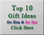 Top Ten Gift Ideas for Him and Her